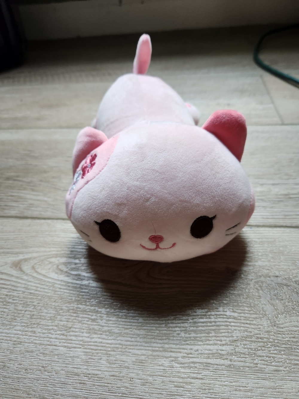 Plush Pink Cat Stuffed Animal - Soft Cute Toy